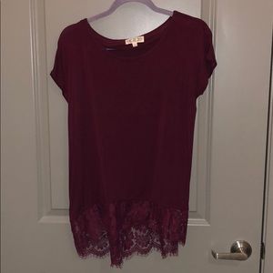 Maroon shirt